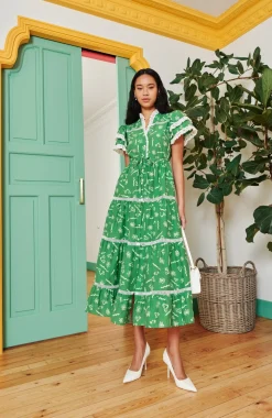 Celia B Sedna Dress Green-Women Dresses