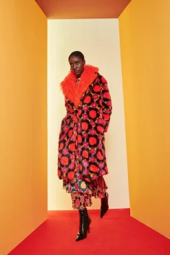 Celia B Vermelho Coat-Women Coats & Jackets