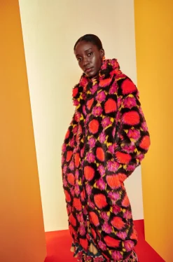 Celia B Vermelho Coat-Women Coats & Jackets