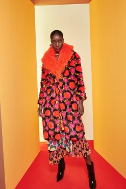 Celia B Vermelho Coat-Women Coats & Jackets