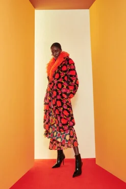 Celia B Vermelho Coat-Women Coats & Jackets