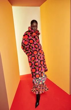 Celia B Vermelho Coat-Women Coats & Jackets